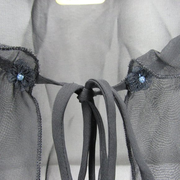 Robe and Thong Sleepwear Black - Picture 4 of 10